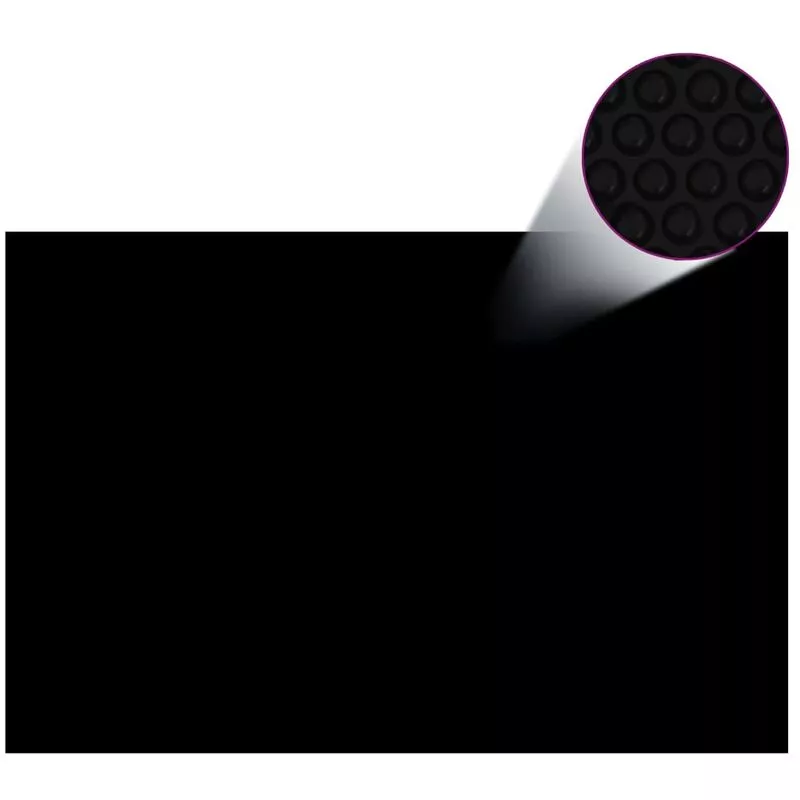 Cubierta de piscina rectangular PE negro 600x400 cm - Negro - Vidaxl barato