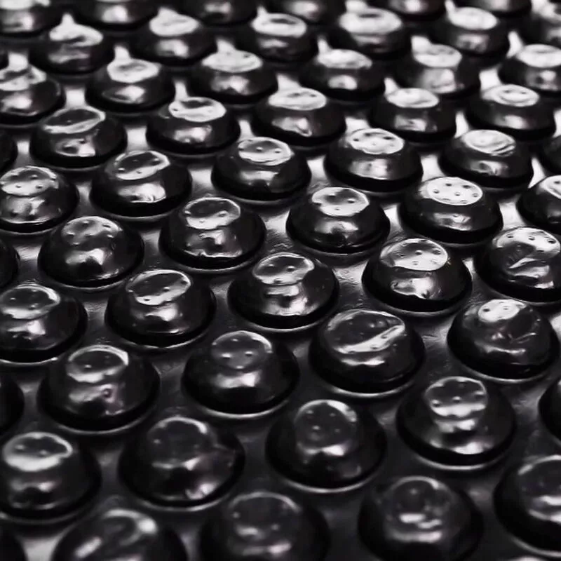 Cubierta de piscina rectangular PE negro 600x400 cm barato