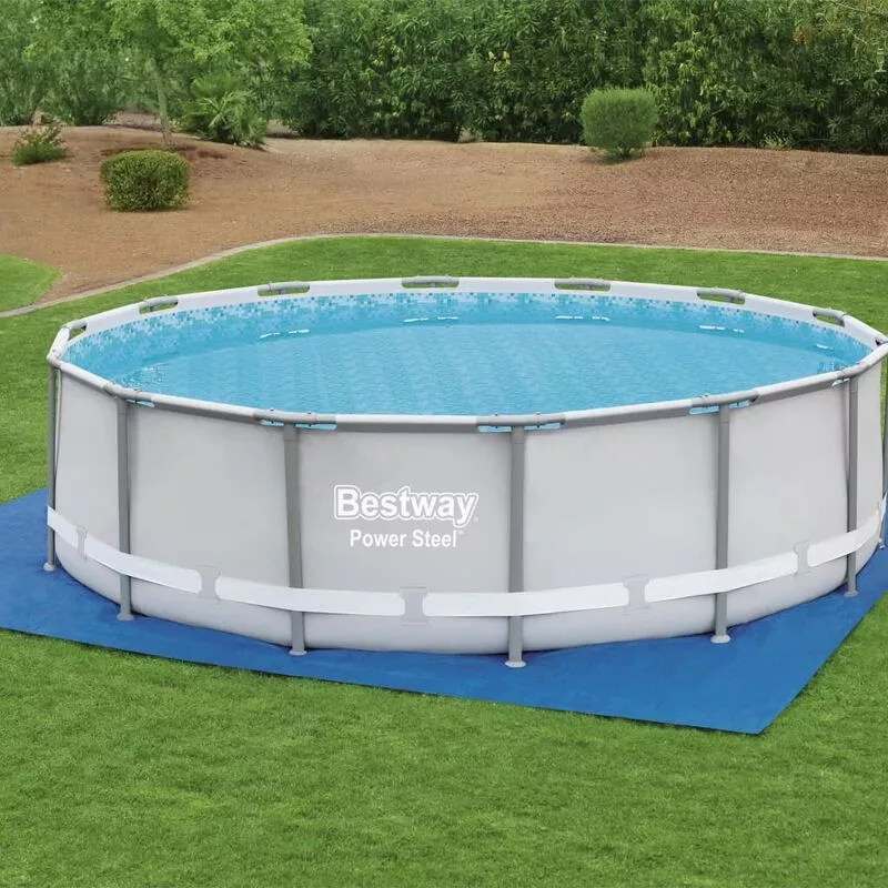 Cubierta de suelo para piscina Flowclear 488x488 cm - Azul - Bestway barato