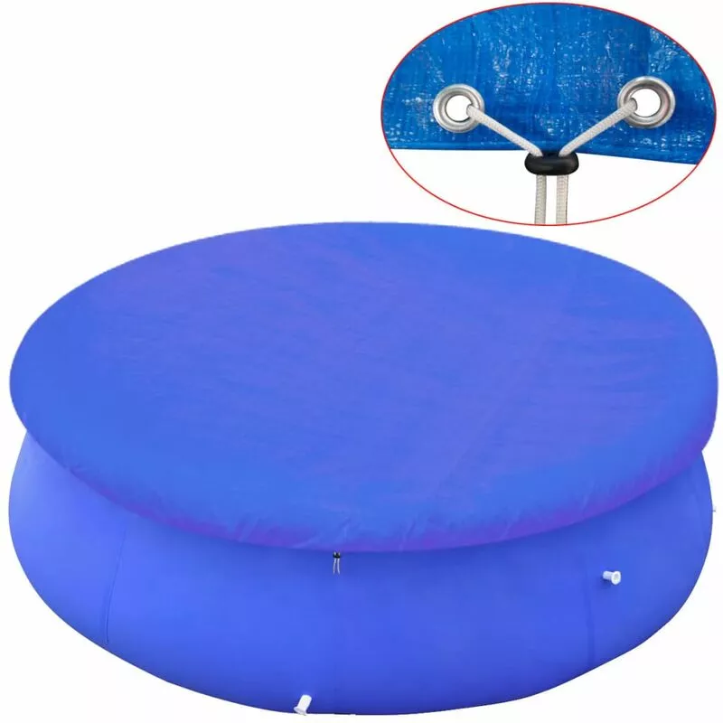 Cubierta para piscina sobre el suelo redonda 450-457 cm - Azul barato