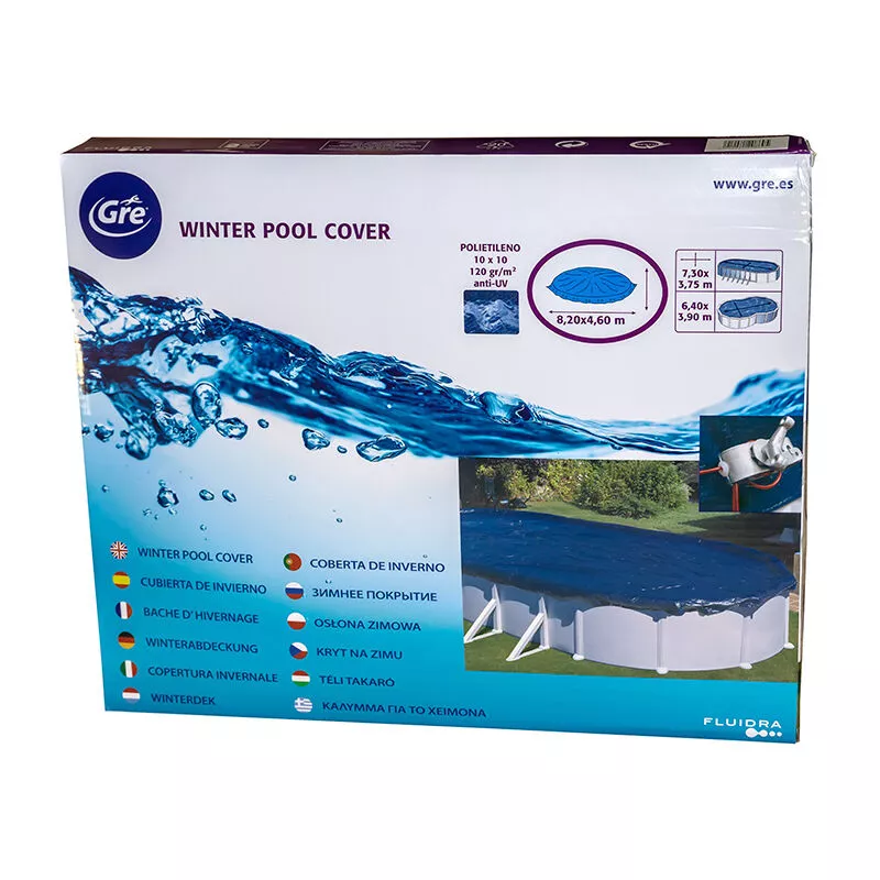 Cubierta piscina invierno de GRE 820x460 cm CIPROV731. barato
