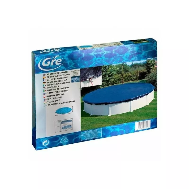 Cubierta piscina invierno de GRE Ø 640 cm CIPR551. barato