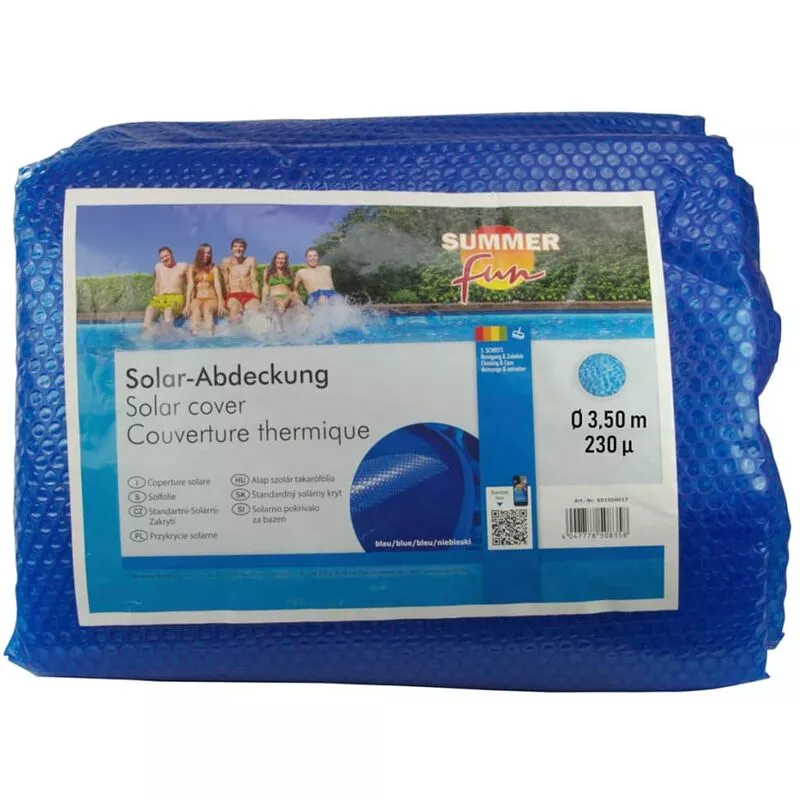 Cubierta solar para piscina de verano redonda pe azul 350cm Summer Fun Azul barato