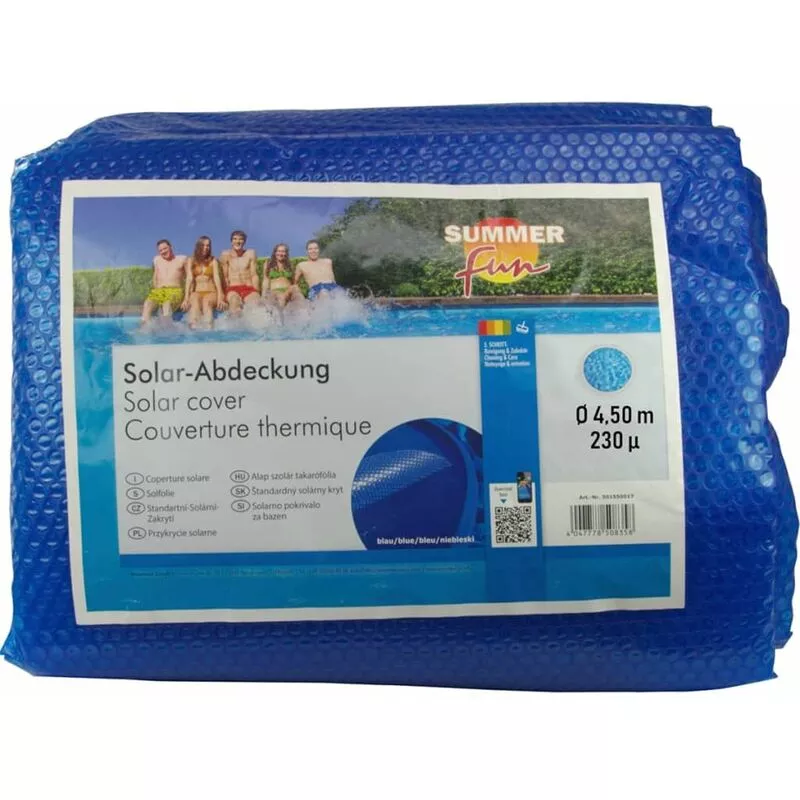 Cubierta solar para piscina de verano redonda pe azul 450cm Summer Fun Azul barato
