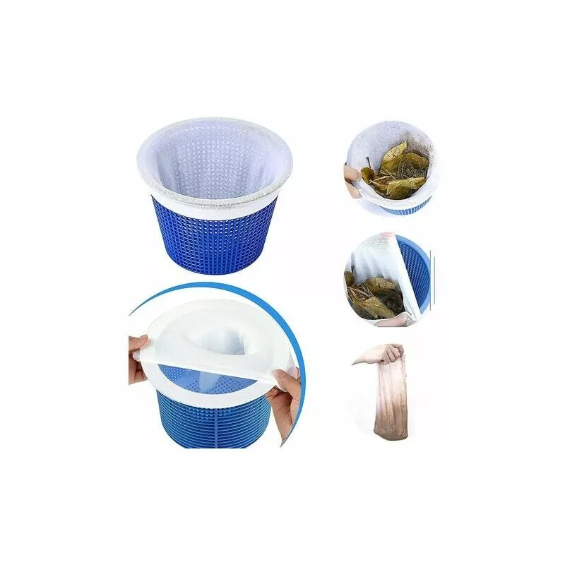 DRIVE - FXXQU Paquete de 10 calcetines Scine Skimmer - Filtro de cesta Scine - Accesorio para limpieza de cine