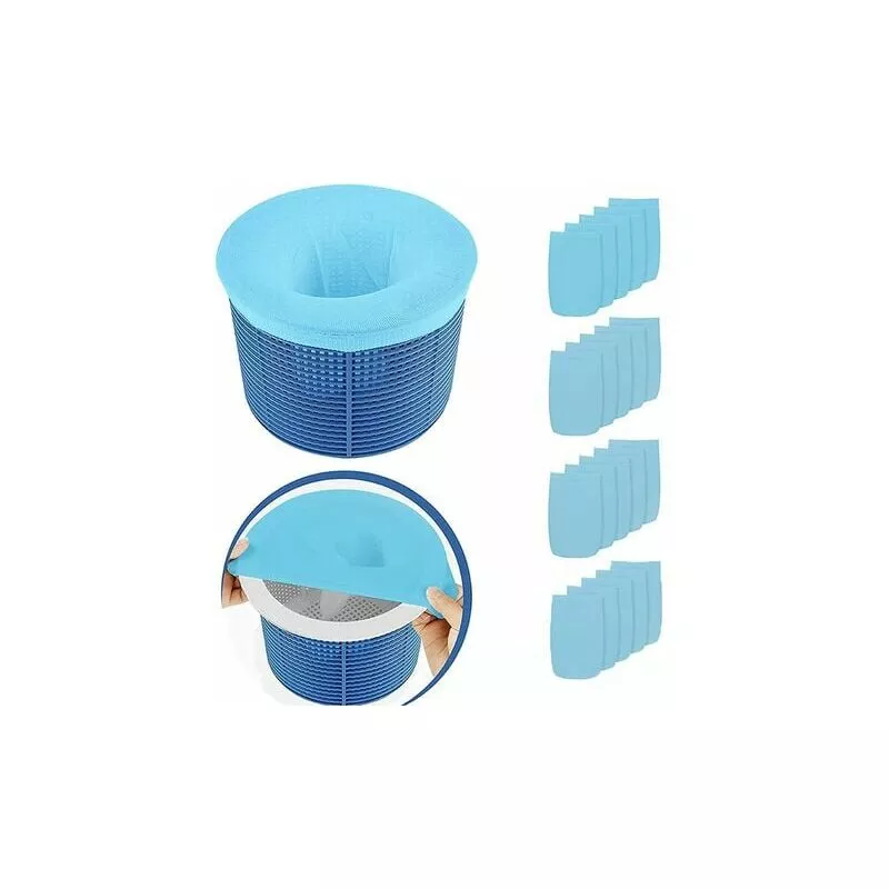 DRIVE - MOVBKY 20pcs Skimmer Calcetines Pool Skimmer Calcetines Filtro Calcetín Reutilizable y Super Elástico Skimmer para Skimmer Basket Pump Spa barato