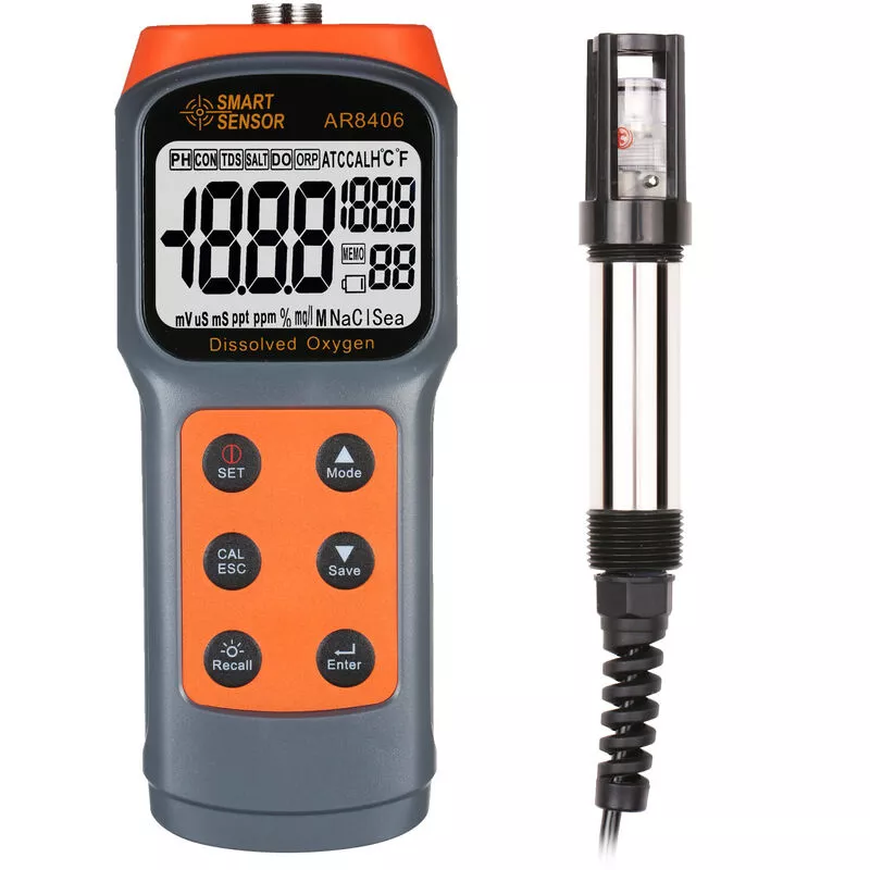 Detector de oxígeno disuelto digital Medidor de oxígeno disuelto Probador de oxígeno disuelto portátil Probador de calidad del agua Analizador de barato