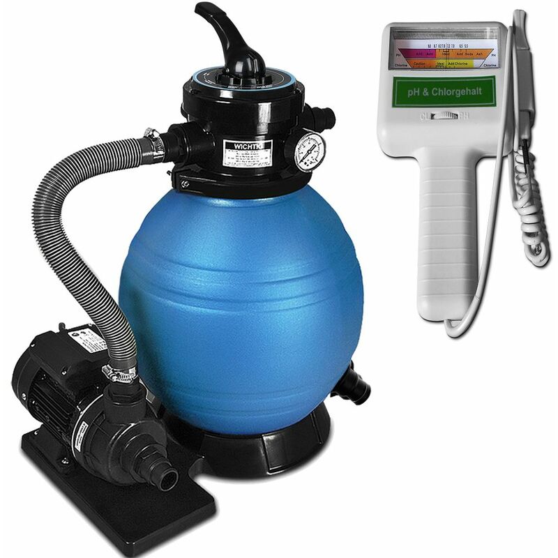 Deuba - Depuradora 10.200 L/H Bomba De Filtro De Arena Con Válvula Con 4 Funciones + Medidor De Calidad De Agua Para Piscina Barato