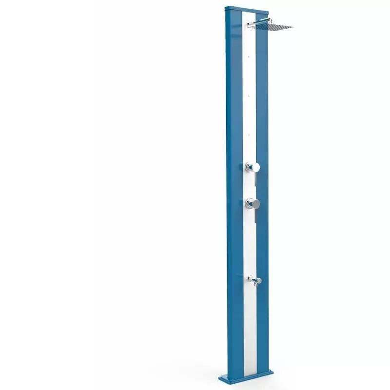 Ducha Dada S Azul y nebulización de acer cm 34x14x229 ARKEMA DESIGN - prodotto made in Italy CV-D450/5012-I barato