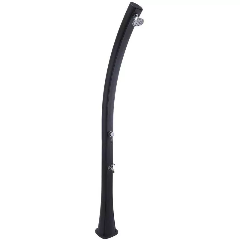 Ducha Solar Grace Negra 25L Con Lavapies QP barato