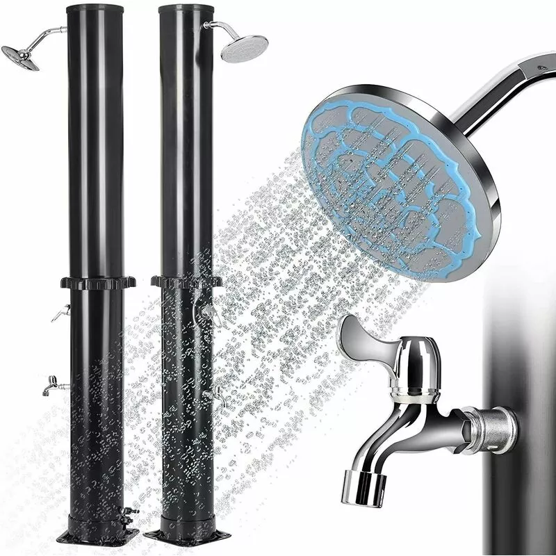 Ducha Solar Piscina Exterior 20L 217cm con Grifo Solar Inoxidable