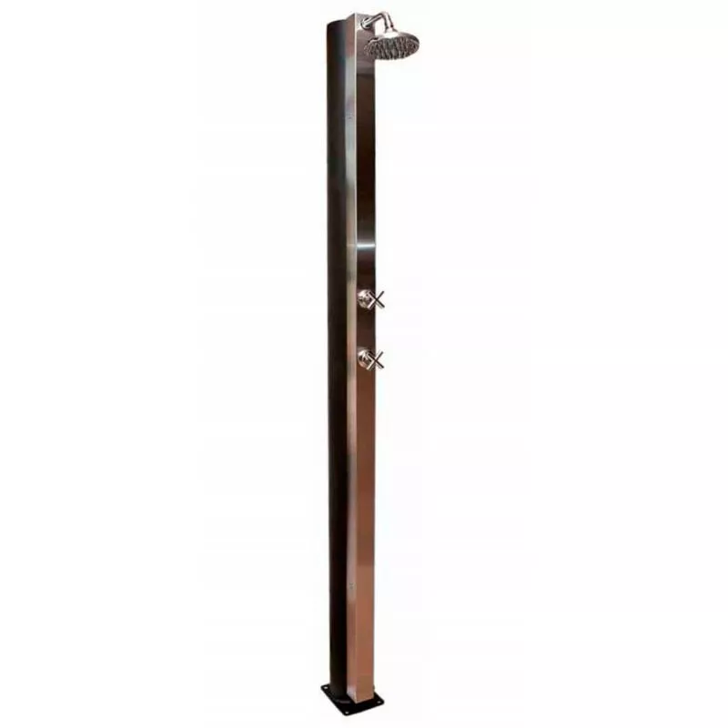 Ducha Solar con fluxómetro en acero inoxidable 304L 40l. - Flexinox barato