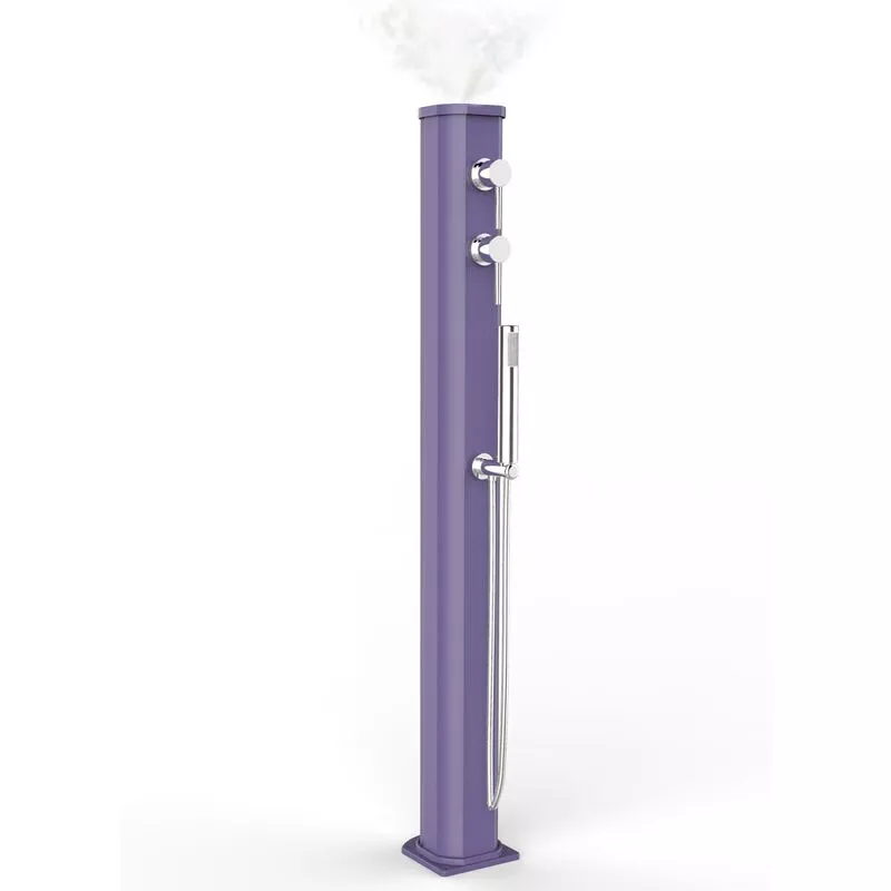 Ducha caliente con Nebulización Violeta cm 128x16