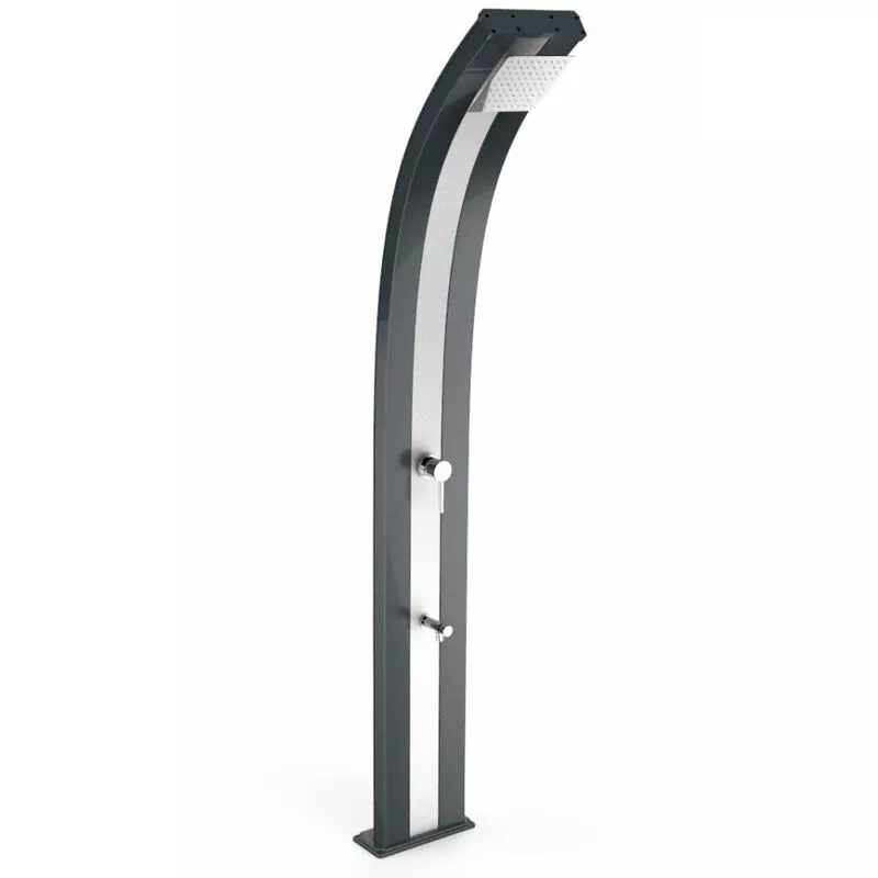 Ducha clásica Dada Antracita e Inoxidabl cm 34x14x225 ARKEMA DESIGN - prodotto made in Italy CV-D325/7016-I barato