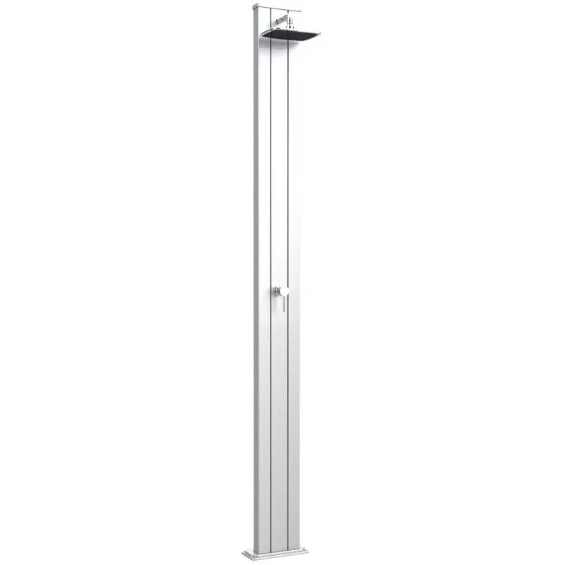 Ducha clásica Recta Spring S Inox cm 26x12x228 ARKEMA DESIGN - prodotto made in Italy CV-A205/9007 barato