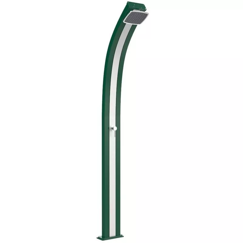 Ducha curva Spring Green y cinta de acer cm 26x12x224 ARKEMA DESIGN - prodotto made in Italy CV-A105/6016-I barato