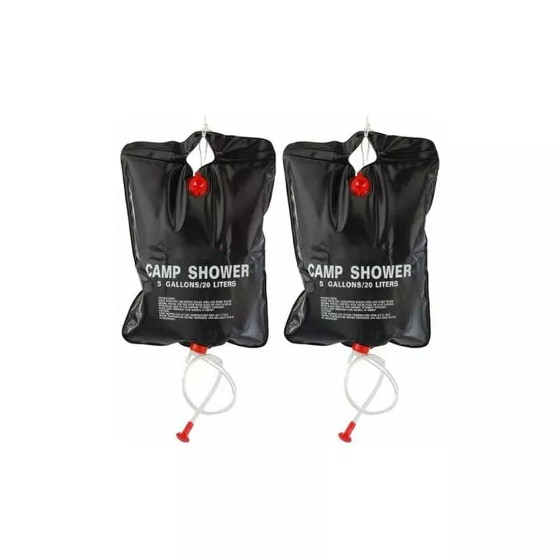Ducha de camping x 20 ltr - Ducha de viaje portátil con calefacción solar de 5 galones/20 litros lylm barato