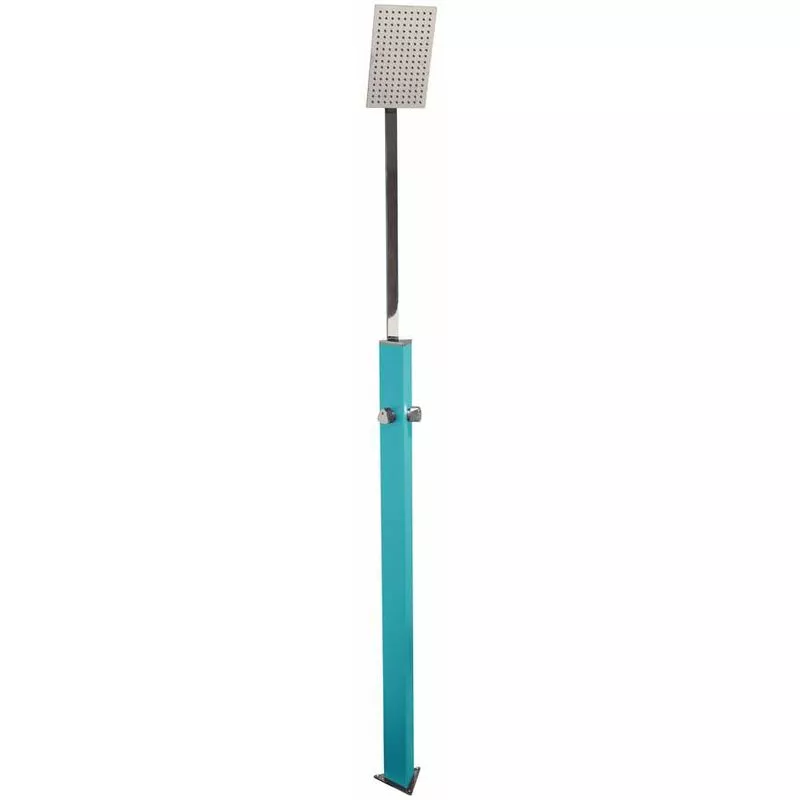 Ducha de jardín azul cielo showerpoint - 220 cm - Aluminio - Monomando frío/calor Colortap barato