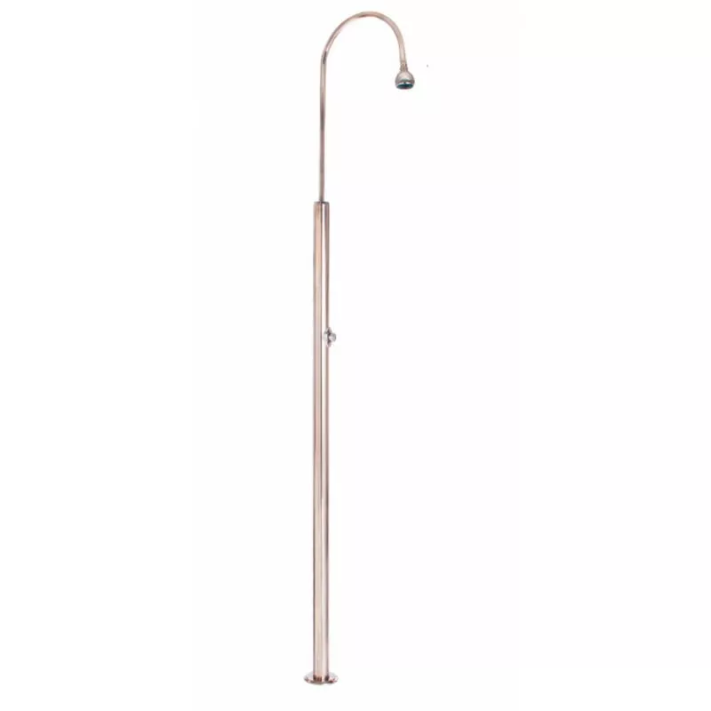 Ducha doble con fluxómetro en acero inoxidable A304L acabado brillante Flexinox barato