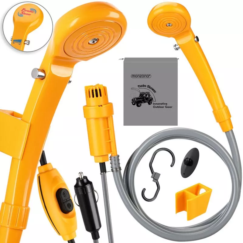 Ducha portátil de camping 12V para conectar al coche Ducha de mano de exterior para campamento - Deuba barato
