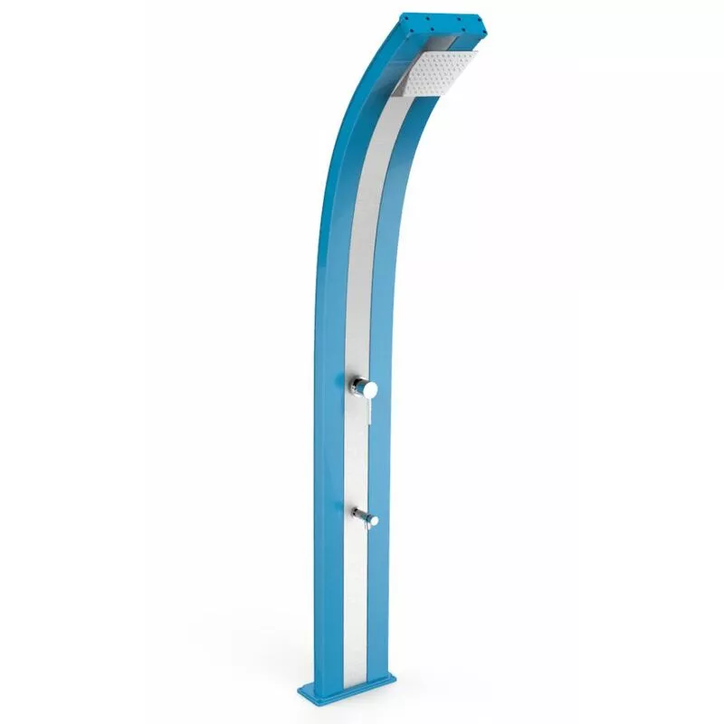 Ducha solar Blue Inox Dada y lavapies cm 34x14x225 ARKEMA DESIGN - prodotto made in Italy CV-D320/5012-I barato