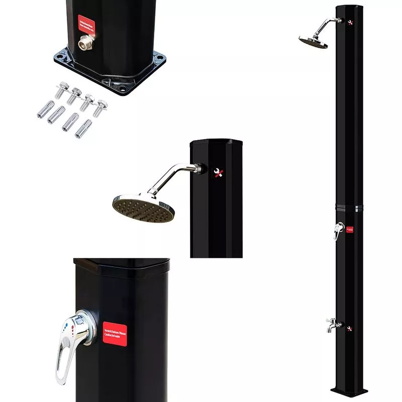 Ducha solar Ducha exterior Ducha de camping 220 x 16