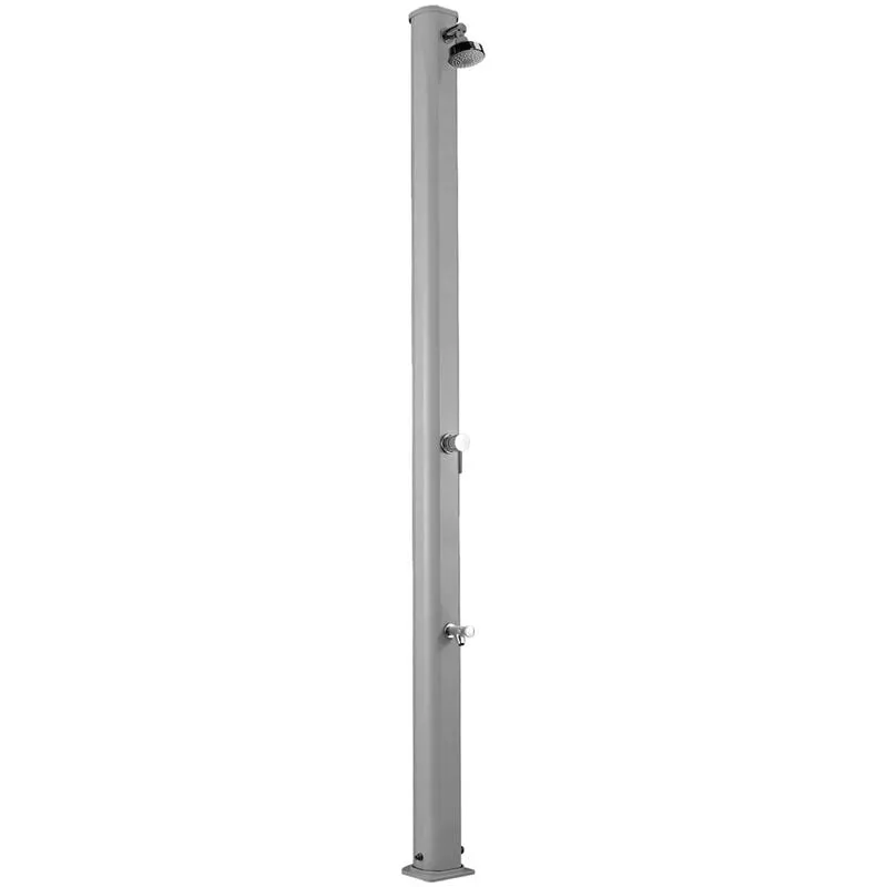 Ducha solar con lavapie Jolly S Inox cm 15x16