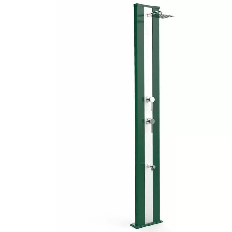 Ducha solar con nebulizadores verdes cm 34x14x229 ARKEMA DESIGN - prodotto made in Italy CV-D450/6016-I barato