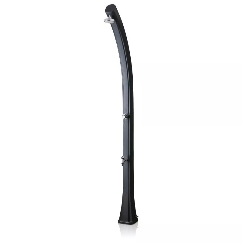 Ducha Solar Curva 25 Litros De Resina Con Lavapiés Color Negro Gre Ssr25 En Oferta Ducha Solar Curva 25 Litros De Resina Con Lavapiés Color Negro Gre Ssr25 Barato