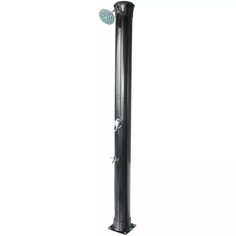 Ducha solar derecha ALU 40L + enjuague pies barato