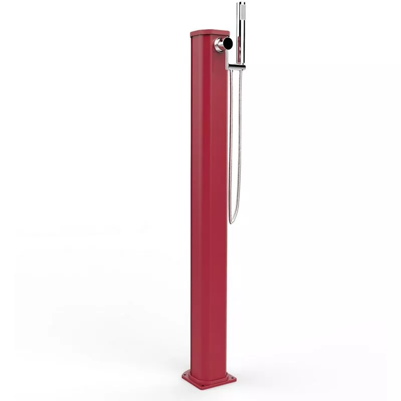 Ducha solar roja Jolly Go y teleducha cm 18