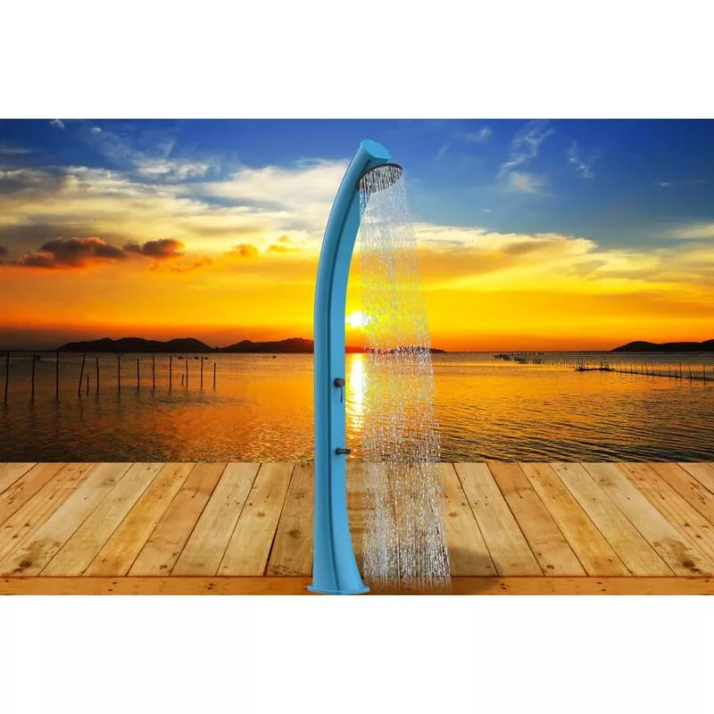 Ducha xxl 40 azul agua caliente del sol cm 25x27x226