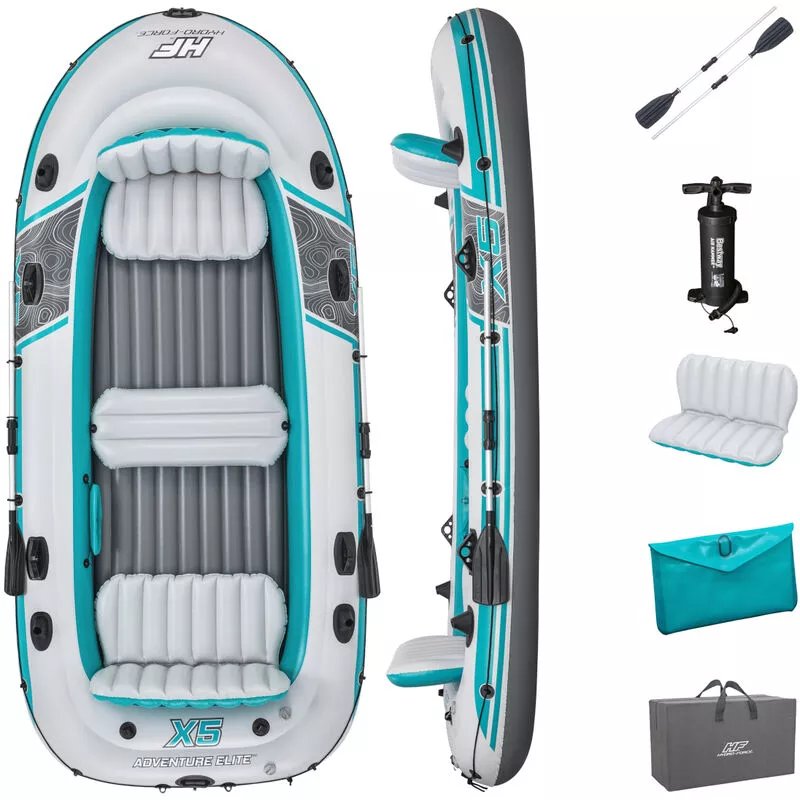 Embarcación balsa neumática 5 plazas adventure elite 3