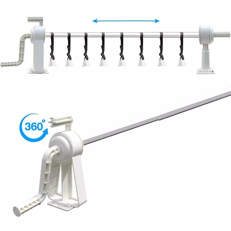 Enrollacobertor de piscina enrollador de cubierta enrollador telescópico 100-600 cm cubierta para piscinas manta térmica cobertor barato