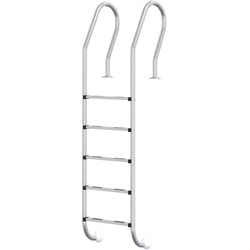 Escalera para piscina acero inoxidable 304 54x38x211 cm Vidaxl Plateado barato