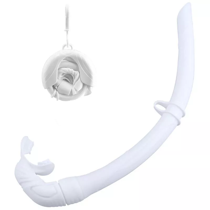 Esnorquel plegable de silicona con estuche de almacenamiento compacto Mujeres Hombres Esnorquel enrollable Tubo de respiracion humedo para barato