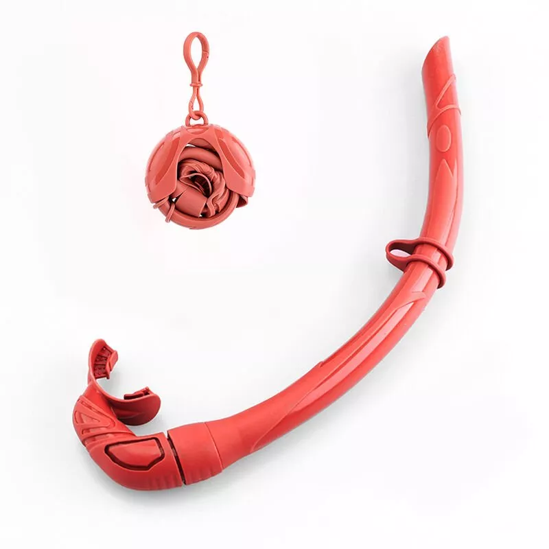 Esnorquel plegable de silicona con estuche de almacenamiento compacto Mujeres Hombres Esnorquel enrollable Tubo de respiracion humedo para barato