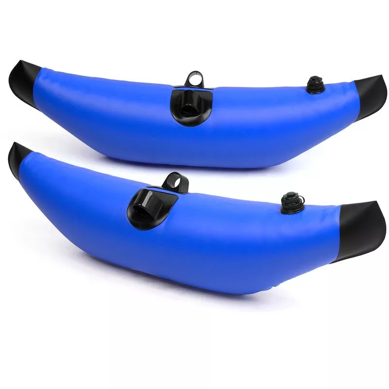 Estabilizador de flotador de pie de pesca de barco de kayak flotante inflable de PVC de 2 uds.