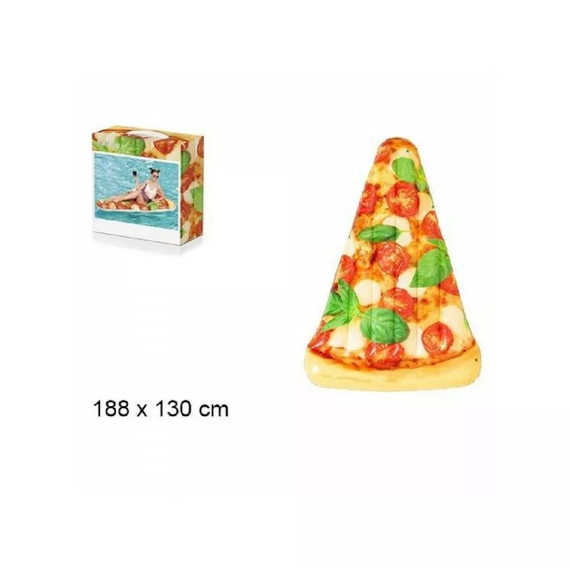 Fiesta de pizza de clavo estampado de colchón inflable para piscina de mar 188 x 130 cm barato