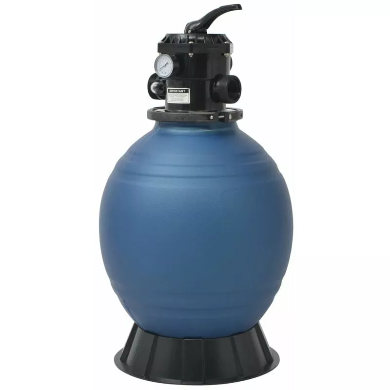 Filtro de arena de piscina válvula de 6 posiciones azul 460 mm - Azul barato