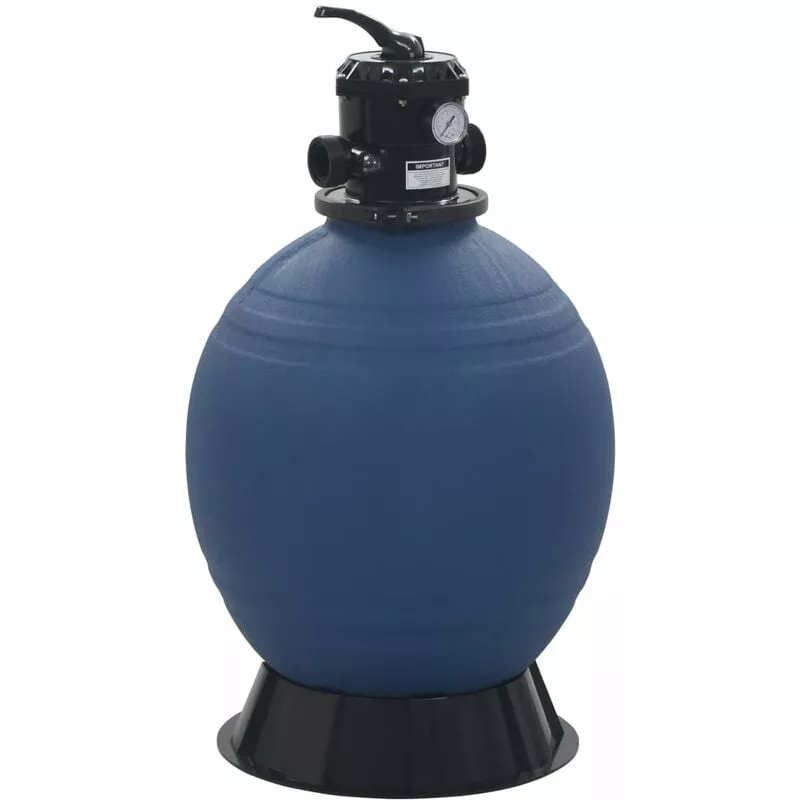 Filtro de arena de piscina válvula de 6 posiciones azul 560 mm - Azul barato