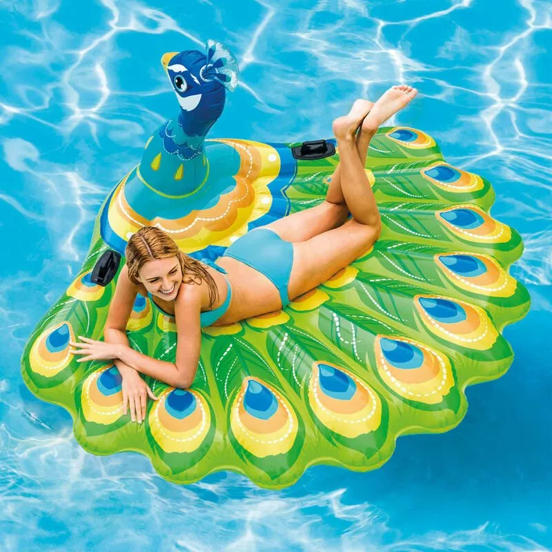 Flotador de piscina Peacock Island 57250EU - Multicolor - Intex barato