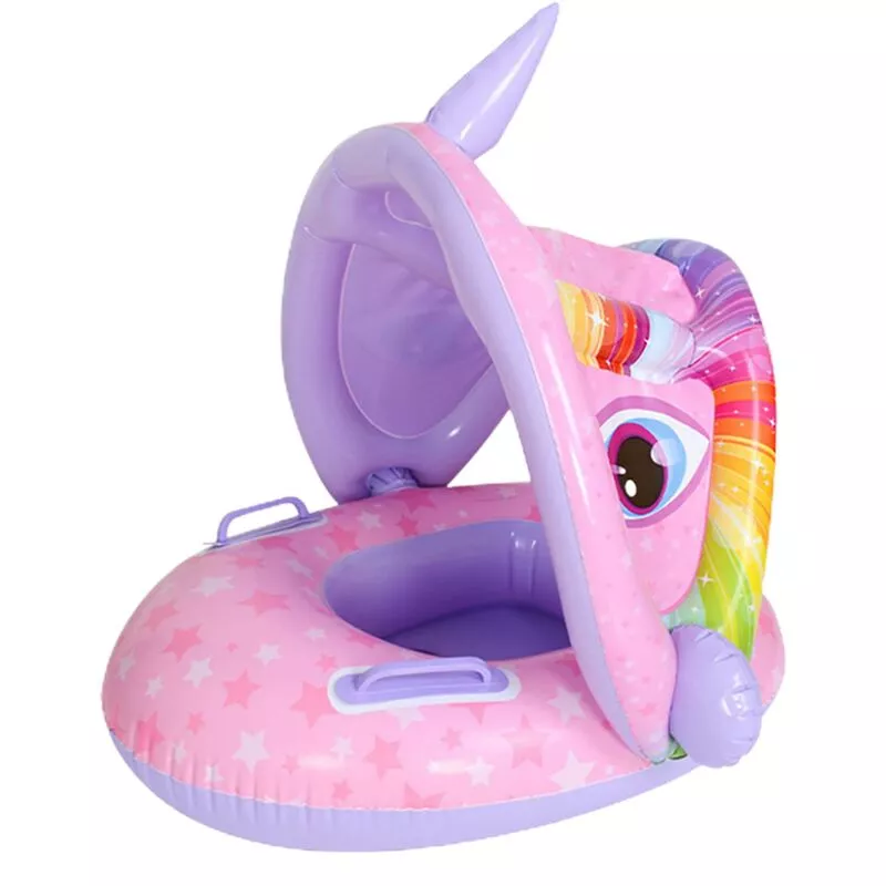 Flotador de piscina inflable con anillo de natación para niños morados barato