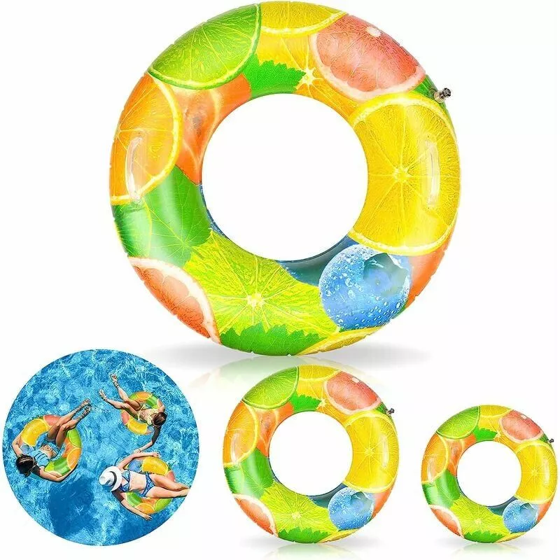 Flotador inflable para adultos de 3 piezas y flotador inflable para niños