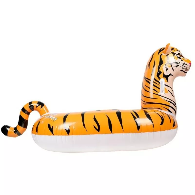 Flotador montable XXL para piscina y playa - Tiger - 150x105x100cm - Naranja barato
