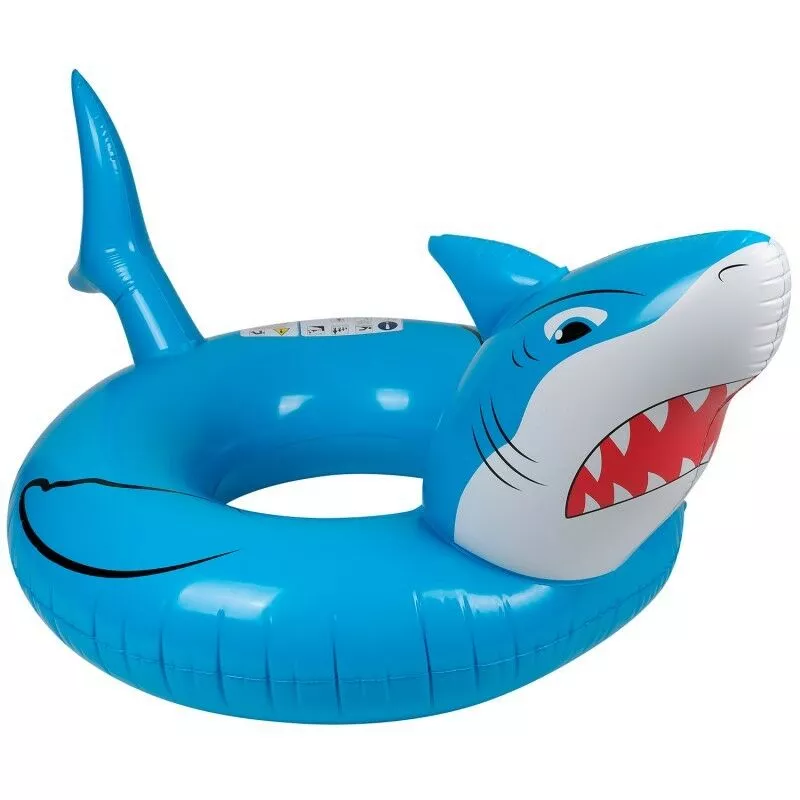 Flotador redondo XXL Piscina y playa - Tiburón ø115cm - Azul barato
