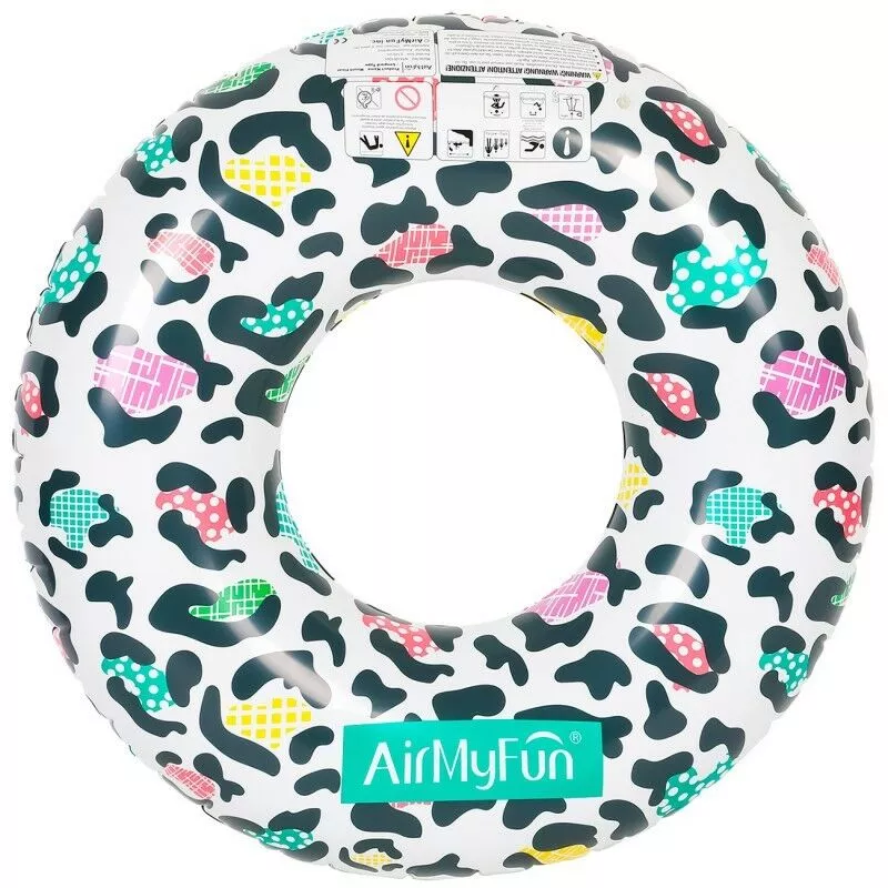 Flotador redondo XXL para piscina y playa - Leopardo ø120cm - Multicolor barato