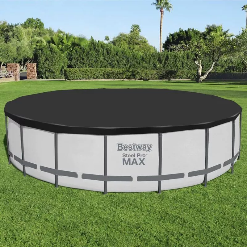 Flowclear Fast Cubierta de piscina 555 cm - Negro - Bestway barato