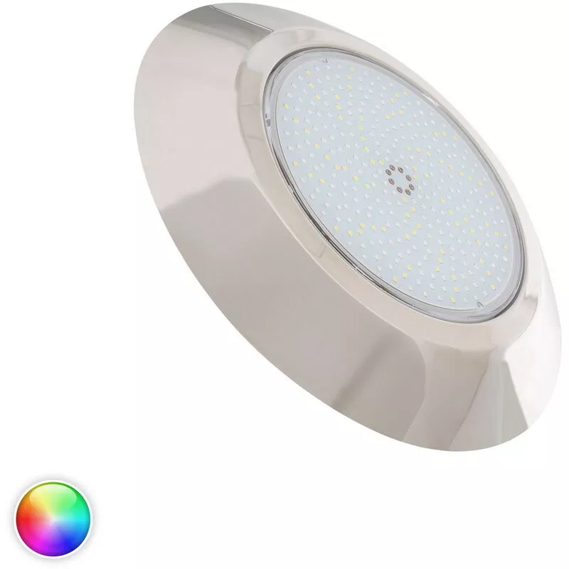 Foco Piscina Superficie led rgbw Sumergible 12V dc IP68 Acero Inoxidable 24W rgbw 120º - rgbw 120º barato