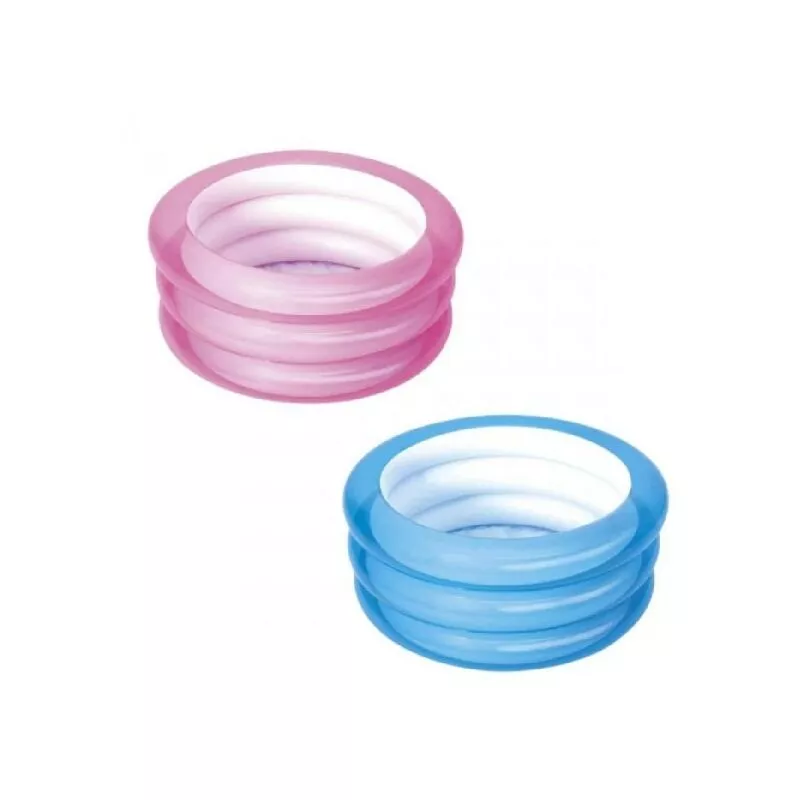 Fondo inflable para niños 3 anillos 70x30cm 2 colores variados 51033 barato